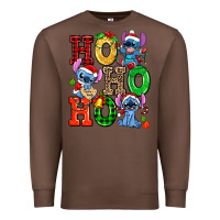 Chestnut ho ho ho stitch Premium Sweatshirt - AdoDesignShop