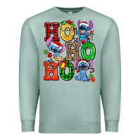 Seafoam ho ho ho stitch Premium Sweatshirt - AdoDesignShop