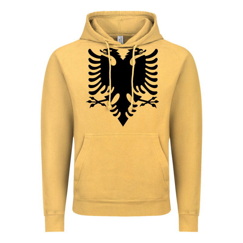 Albanian Flag Eagle Double Red Albania Shqipe Kosovo Vintage Hoodie by longCreatives | Teevron