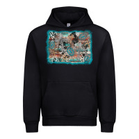 Black cross western background Urban Hoodie - AdoDesignShop