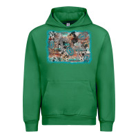 Emerald cross western background Urban Hoodie - AdoDesignShop