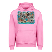 Fuchsia Pink cross western background Urban Hoodie - AdoDesignShop