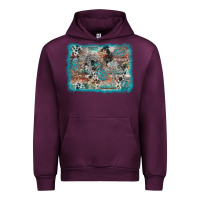 Mauve Wine cross western background Urban Hoodie - AdoDesignShop