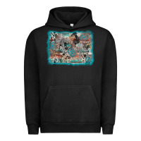 Pigment Black cross western background Urban Hoodie - AdoDesignShop