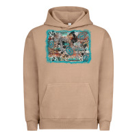 Pigment Burro cross western background Urban Hoodie - AdoDesignShop