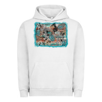 Pigment Lunar Rock cross western background Urban Hoodie - AdoDesignShop