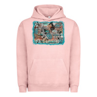 Pigment Salmon cross western background Urban Hoodie - AdoDesignShop
