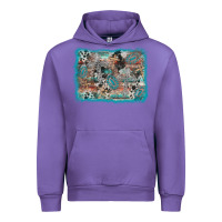 Tulip cross western background Urban Hoodie - AdoDesignShop