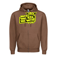 Chestnut may the 4th be with you Zipper Hoodie - longCreatives
