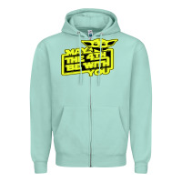 Seafoam may the 4th be with you Zipper Hoodie - longCreatives
