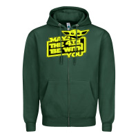 Sports Green may the 4th be with you Zipper Hoodie - longCreatives