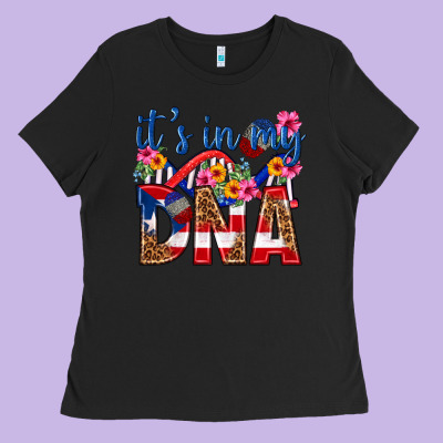 Its In My Dna Puerto Rico Ladies Tee Designed By Texasbilliewilder