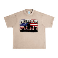 French Oak Freedom 4th of july Urban Heavy Tee - CowGirlArtShop