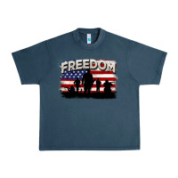 Midnight Navy Freedom 4th of july Urban Heavy Tee - CowGirlArtShop
