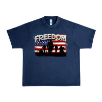 Navy Freedom 4th of july Urban Heavy Tee - CowGirlArtShop