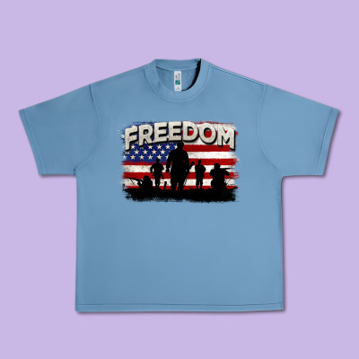 Freedom 4th Of July Urban Heavy Tee Designed By Cowgirlartshop