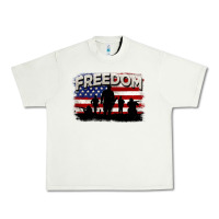 Pistachio Freedom 4th of july Urban Heavy Tee - CowGirlArtShop