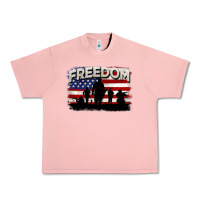 Salmon Freedom 4th of july Urban Heavy Tee - CowGirlArtShop