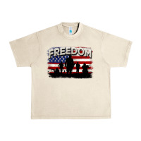 Sandshell Freedom 4th of july Urban Heavy Tee - CowGirlArtShop