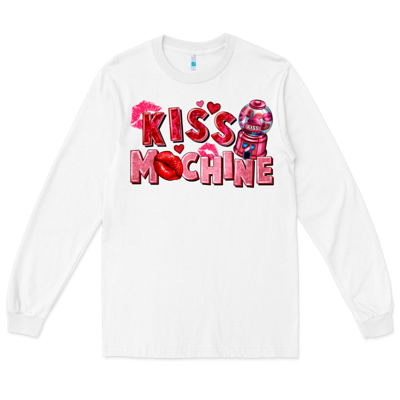 Kiss Machine Valentine's Day Long Sleeve Tee by FaDigitalArtStudio | Teevron