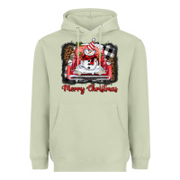 Matcha merry christmas truck snowman Heavyweight Hoodie - BarkalooDesign