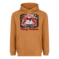 Meerkat merry christmas truck snowman Heavyweight Hoodie - BarkalooDesign