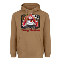 Toasted Coconut merry christmas truck snowman Heavyweight Hoodie - BarkalooDesign