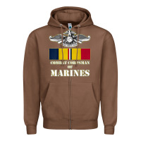 Chestnut Eagle FMF Corpsman 8404 T Back Design Zipper Hoodie - longCreatives