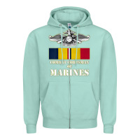 Seafoam Eagle FMF Corpsman 8404 T Back Design Zipper Hoodie - longCreatives