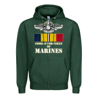 Sports Green Eagle FMF Corpsman 8404 T Back Design Zipper Hoodie - longCreatives
