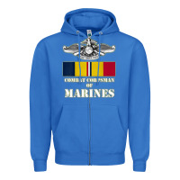 True Royal Eagle FMF Corpsman 8404 T Back Design Zipper Hoodie - longCreatives