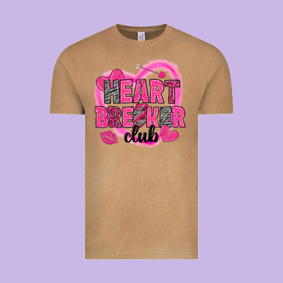 Heart Breaker Club Valentine's Day Vintage Tee Designed By Howdyjamesfarm