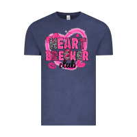 Vintage Denim Heart breaker club Valentine's Day Vintage Tee - HowdyJamesFarm
