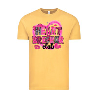Vintage Mustard Heart breaker club Valentine's Day Vintage Tee - HowdyJamesFarm