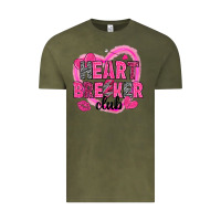 Vintage Olive Heart breaker club Valentine's Day Vintage Tee - HowdyJamesFarm