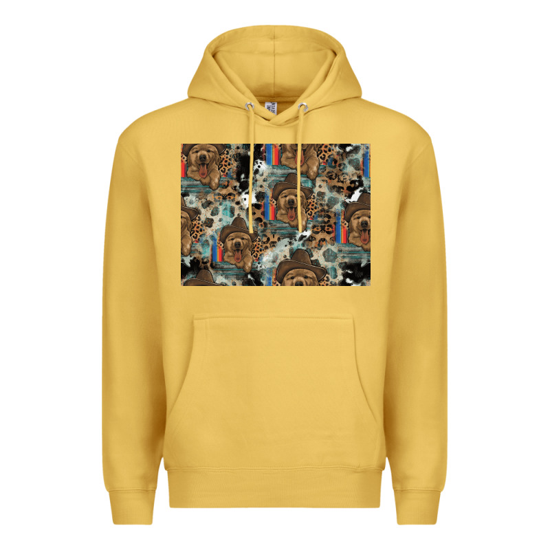 Dog Pattern Premium Hoodie by CowhideDigitalArt | Teevron