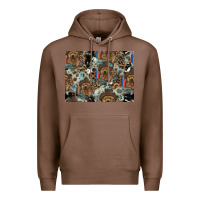 Chestnut Dog Pattern Premium Hoodie - CowhideDigitalArt