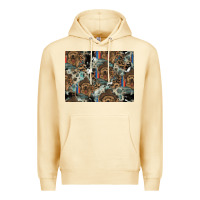Pina Colada Dog Pattern Premium Hoodie - CowhideDigitalArt