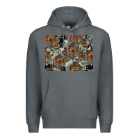 Rock Dog Pattern Premium Hoodie - CowhideDigitalArt
