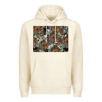 Sandshell Dog Pattern Premium Hoodie - CowhideDigitalArt