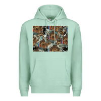 Seafoam Dog Pattern Premium Hoodie - CowhideDigitalArt