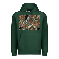Sports Green Dog Pattern Premium Hoodie - CowhideDigitalArt