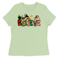 Matcha christmas believe Ladies Tee - texasbilliewilder