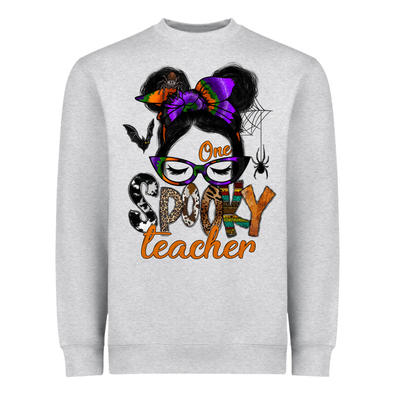 One Spooky Teacher Heavyweight Sweatshirt by SublimationCraftShop | Teevron