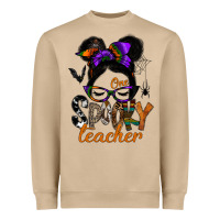 Mushroom one spooky teacher Heavyweight Sweatshirt - SublimationCraftShop
