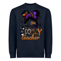 Navy one spooky teacher Heavyweight Sweatshirt - SublimationCraftShop