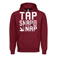 Burgundy Tap Snap Or Nap Jiu Jitsu Hoodie Brazilian BJJ Gifts Zipper Hoodie - longCreatives
