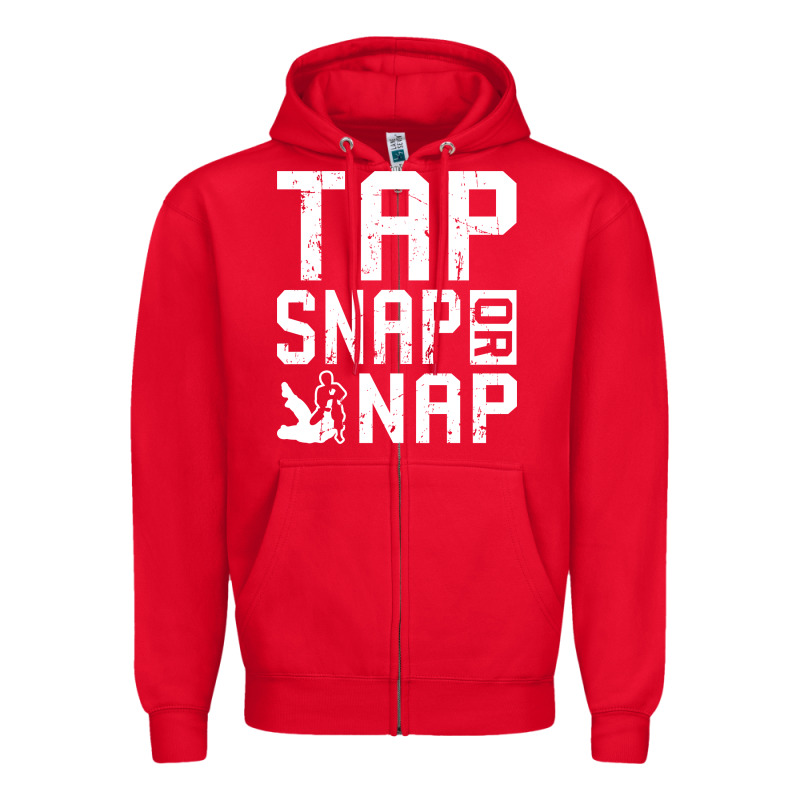 Tap Snap Or Nap Jiu Jitsu Hoodie Brazilian Bjj Gifts Zipper Hoodie by longCreatives | Teevron