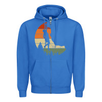 True Royal Retro Rock Climbing Vintage Climber Zipper Hoodie - longCreatives
