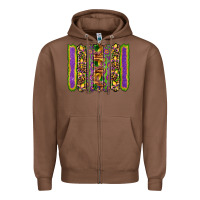 Chestnut mardi gras fleur de lis mask leopard glitter  brushstrokes Zipper Hoodie - Artiststas